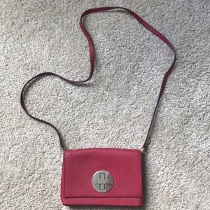 Kate Spade red leather crossbody